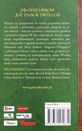 Pamiętniki Półbogów Olimpijscy Herosi (twarda) - Rick Riordan [KSIĄŻKA]