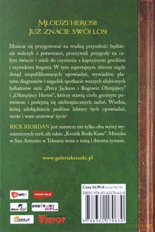 Pamiętniki Półbogów Olimpijscy Herosi (twarda) - Rick Riordan [KSIĄŻKA]