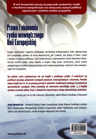 Prawo I Ekonomia Rynku Wewnętrznego Unii Europejskiej - Artur Nowak-Far [KSIĄŻKA]