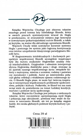 Refleksje Heglowskie (twarda) - Wojciech Chudy [KSIĄŻKA]