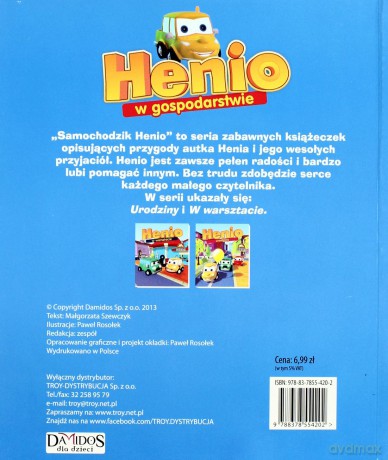 Samochodzik Henio W Gospodarstwie [KSIĄŻKA]
