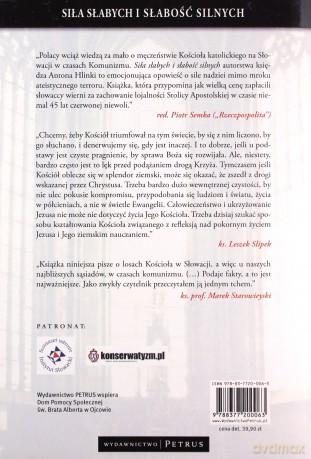 Siła Słabych I Słabość Silnych - Hlinka Anton [KSIĄŻKA]