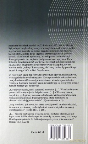 Warstwy Czasu Studia Z Metahistorii (twarda) - Reinhart Koselleck [KSIĄŻKA]