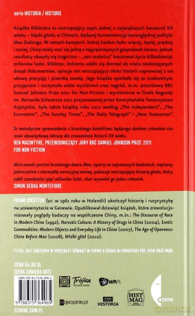 Wielki Głód Tragiczne Skutki Polityki Mao 1958-1962 (twarda) - Frank Dikötter [KSIĄŻKA]