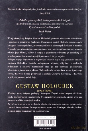 Wspomnienia Z Niepamięci (twarda) - Gustaw Holoubek [KSIĄŻKA]