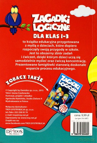 Zagadki Logiczne 100 Zagadek Dla Klas 1-3 [KSIĄŻKA]