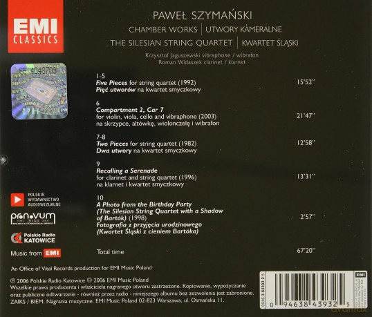 Kwartet Śląski: Utwory kameralne [CD]