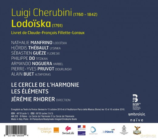Le Cercle Del L'harmonie: Charubini Ladoiska (digibook) [2CD]
