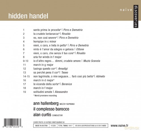 Ann Hallenberg: Hidden Handel (digipack) [CD]