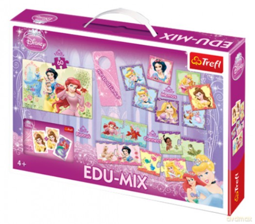 TREFL 60 Edu-mix Księżniczki (Disney) [PUZZLE]