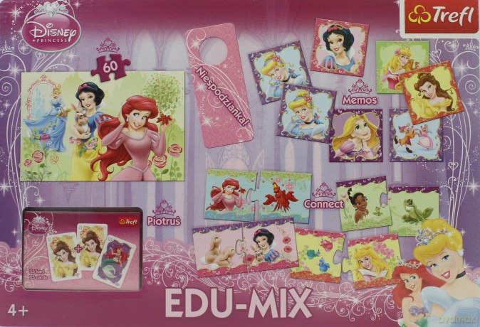 TREFL 60 Edu-mix Księżniczki (Disney) [PUZZLE]
