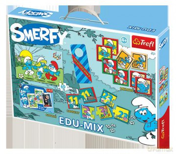 TREFL 60 Edu-mix Smerfy (Disney) [PUZZLE]