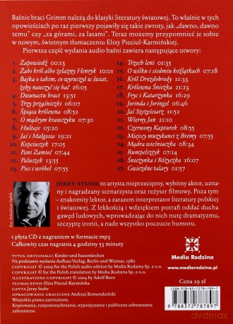 Baśnie braci Grimm cz. 1 [AUDIOBOOK][CD-MP3]
