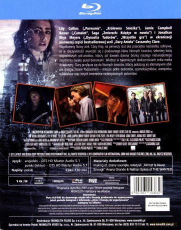 Dary Anioła: Miasto kości [Blu-Ray]