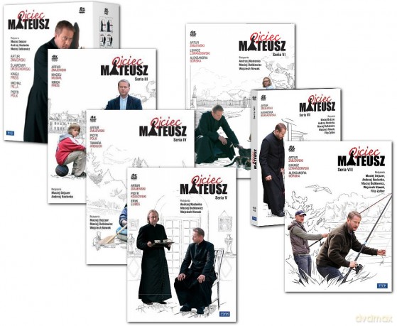 Ojciec Mateusz seria 1+2+3+4+5+6+7+8 Pakiet [33DVD]