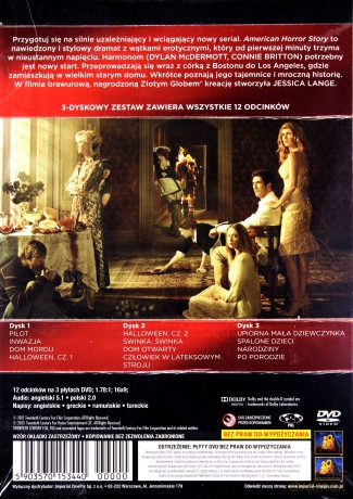 American Horror Story Sezon 1 [3DVD]