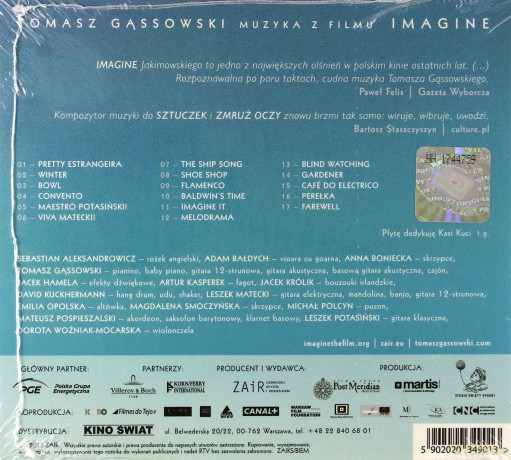 Imagine (digipack) soundtrack (Tomasz Gąssowski) [CD]