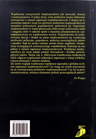 Organizacje międzynarodowe wobec politycznych i społecznych problemów świata [KSIĄŻKA]