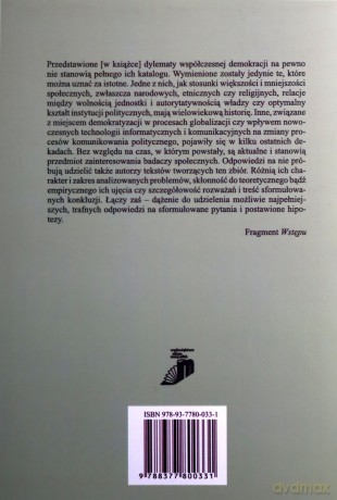 Dylematy współczesnej demokracji [KSIĄŻKA]
