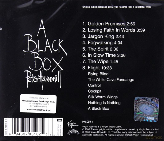 Hammill, Peter: A Black Box [CD]