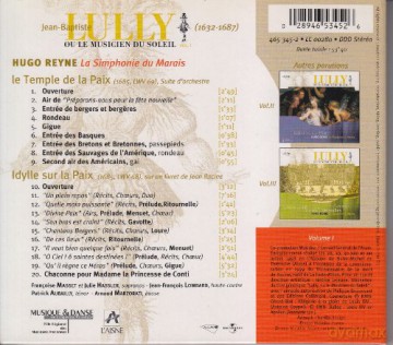 La Simphonie Du Marais: Lullyl`Idylle Sur La Paix [CD]