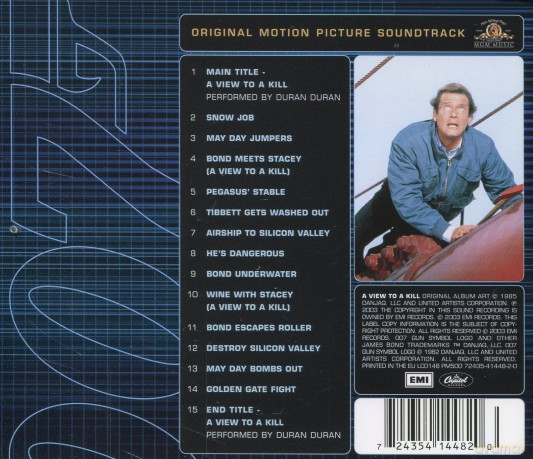 007 A View To A Kill soundtrack (Zabójczy Widok) [CD]