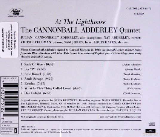 Cannonball Adderley: At The Lighthouse [CD]