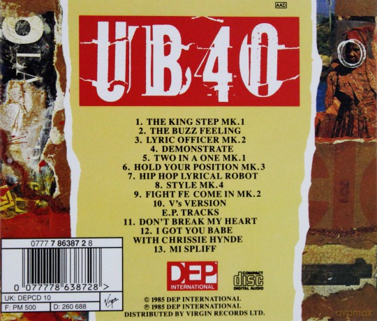 Ub40: Baggariddim [CD]
