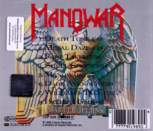 Manowar: Battle Hymns [CD]