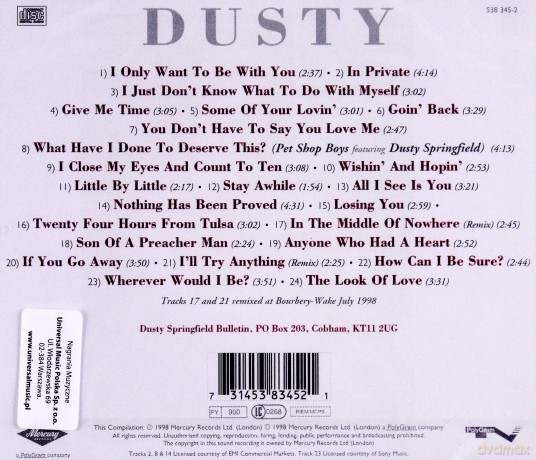 Springfield, Dusty: Best Of Dusty Springfield [CD]