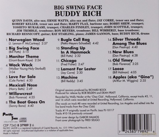 Rich, Buddy: Big Swing Face [CD]