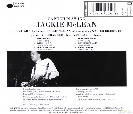 Mclean, Jackie: Capuchin Swing [CD]