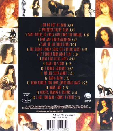 Cher: Cher's Greatest Hits 1965-1992 [CD]