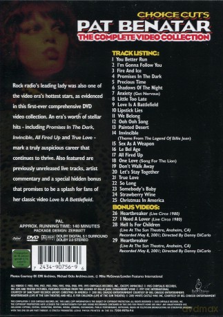 Benatar, Pat: Choice Cuts: The Complete Video Collection (pal) [DVD]