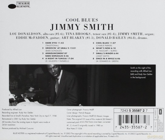 Jimmy Smith: Cool Blues [CD]