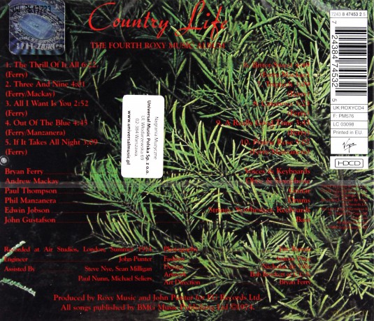 Roxy Music: Country Life [CD]