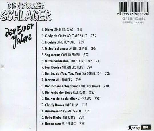 Various: Die Grossen Schlager D.50er [CD]