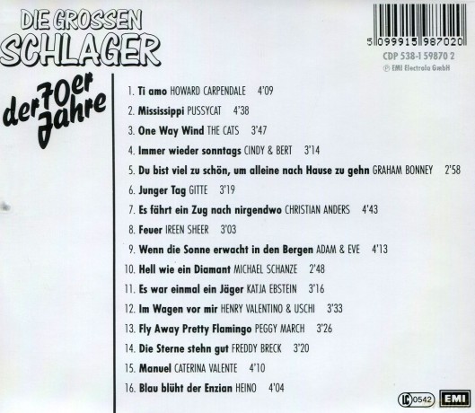 Various: Die Grossen Schlager D.70er [CD]