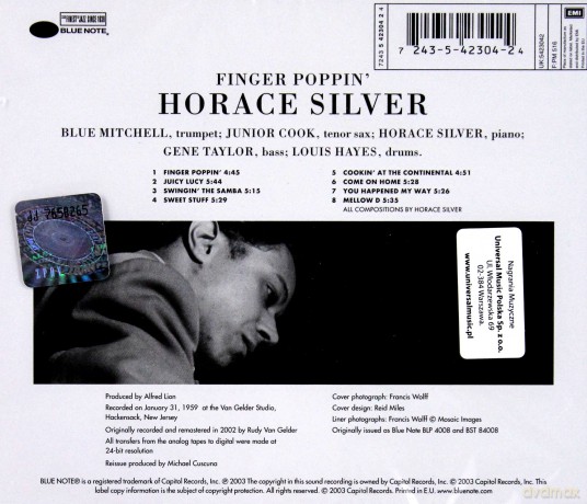 Silver, Horace: Finger Poppin' [CD]