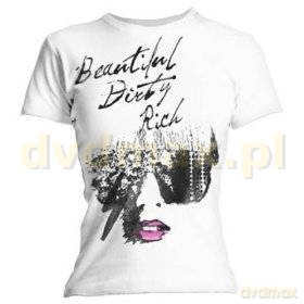 Lady Gaga: Beatiful Dirty Rich (M White Skinny) [T-Shirt]