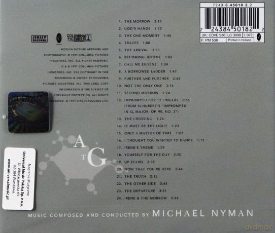Gattaca soundtrack (Gattaca - Szok Przyszłości) [CD]