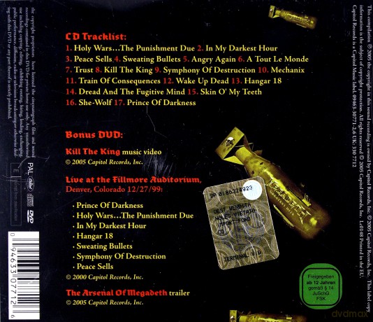 Megadeth: Greatest Hits:Back To The Start (special Edition) [2CD]