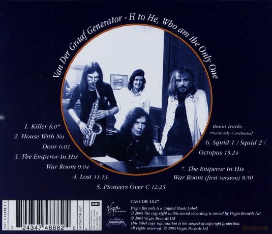 Van Der Graaf Generator: H To He Who Am The Only One [CD]