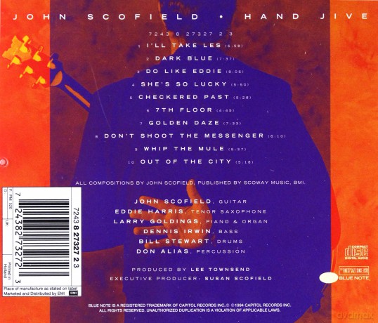 Scofield, John: Hand Jive [CD]