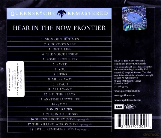 Queensryche: Hear In The Now Frontier [CD]