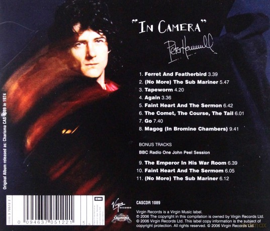 Hammill, Peter: In Camera [CD]