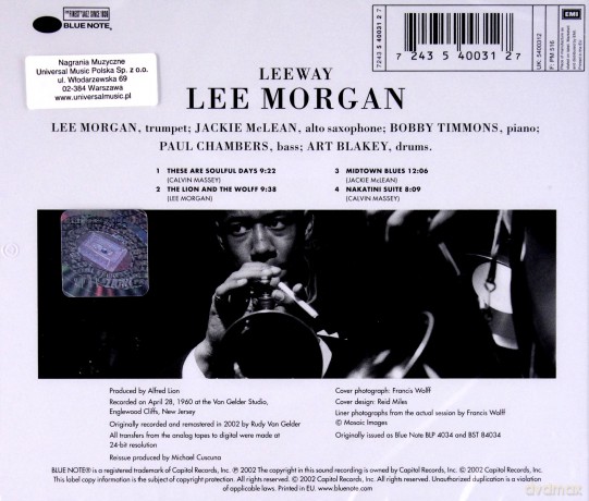 Morgan, Lee: Lee Way [CD]