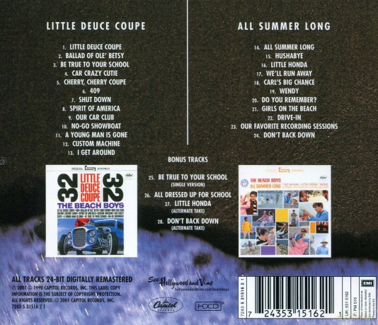 The Beach Boys: Little Deuce Coupe / All Summer Long [CD]