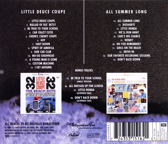 The Beach Boys: Little Deuce Coupe / All Summer Long [CD]