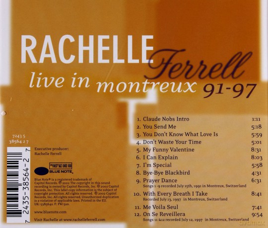 Ferrell, Rachelle: Live At Montreux [CD]